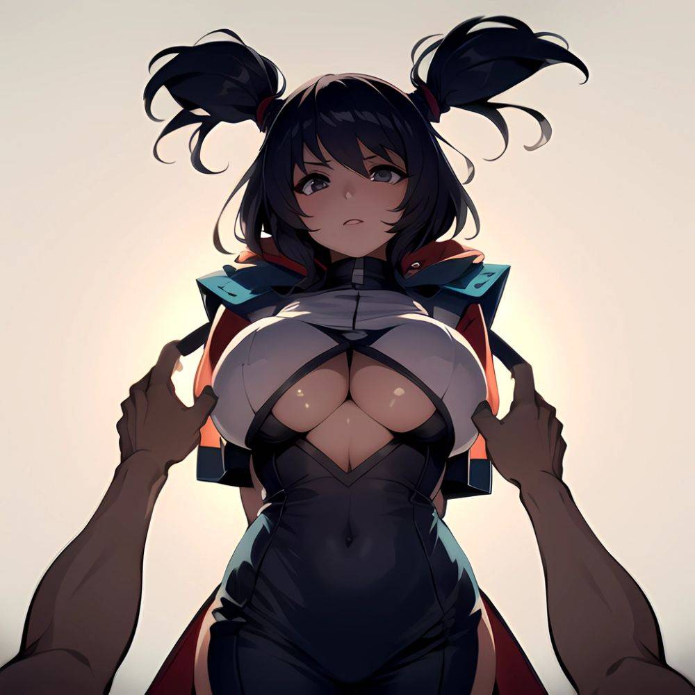 1girl Solo Big Boobs Pov Arms Behind Back Simple Background, 1761084818 - AIHentai - #main