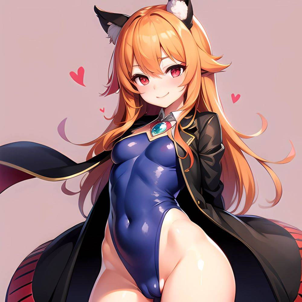 1girl Mature Belt Blush Breasts Cameltoe Gem Heart Highres Hyper Blossom Jacket Jewelry Leotard Long Hair Magical Girl Orange Ha, 3389394353 - AIHentai - #main