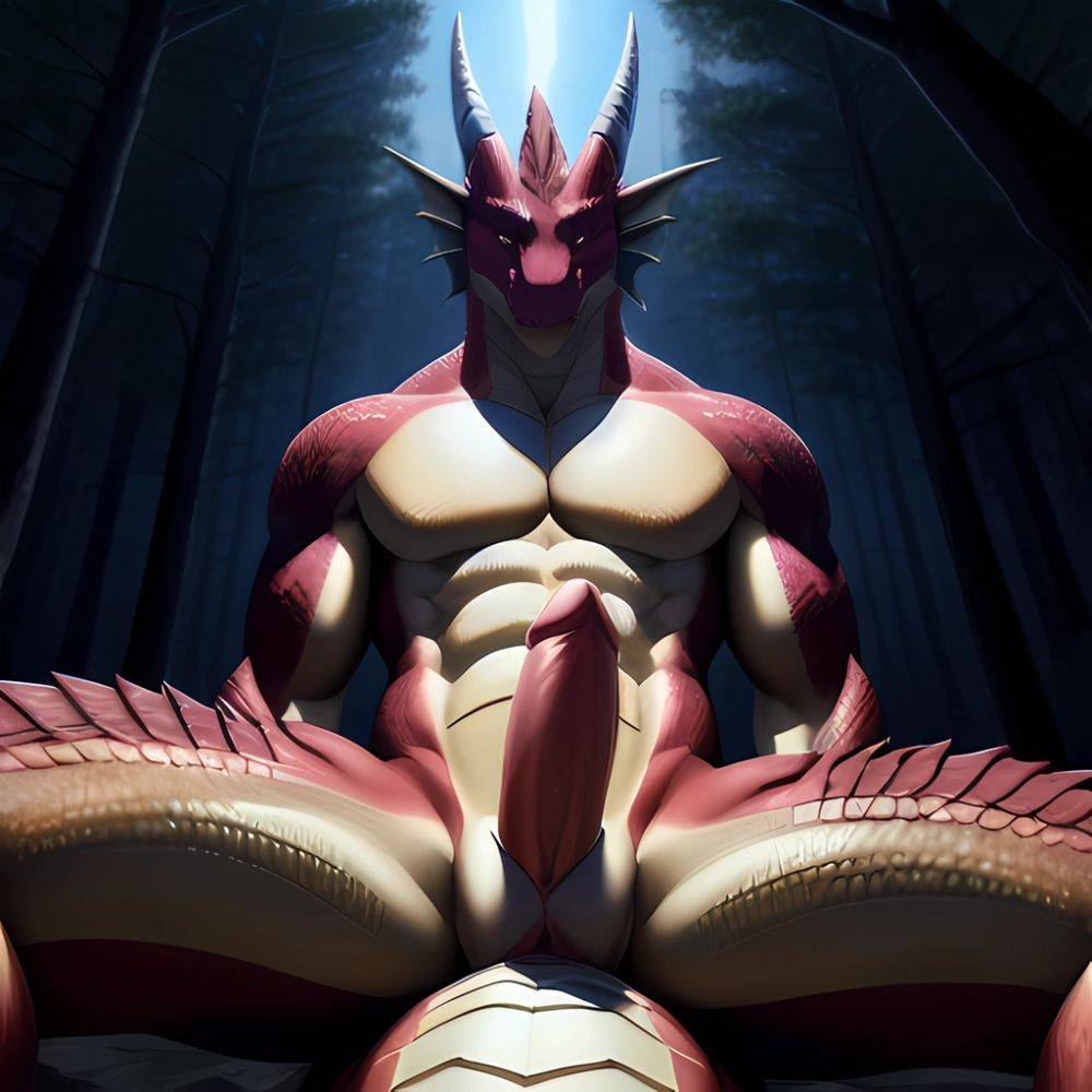 Anthro Dragon Male Solo Abs Cum Dripping Muscular Dragon Penis Genital Slit Furry Sitting Realistic Scales Detailed Scales Textu, 3069945610 - AIHentai - #main