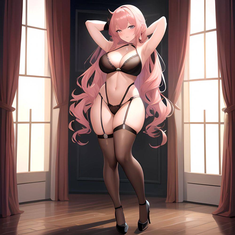 Happy Face Sexy Naughty Lingerie Big Ass Thick Thighs Absurdres Blush 1 1 Highres Detail Masterpiece Best Quality Hyper Detailed, 1032971245 - AIHentai - #main