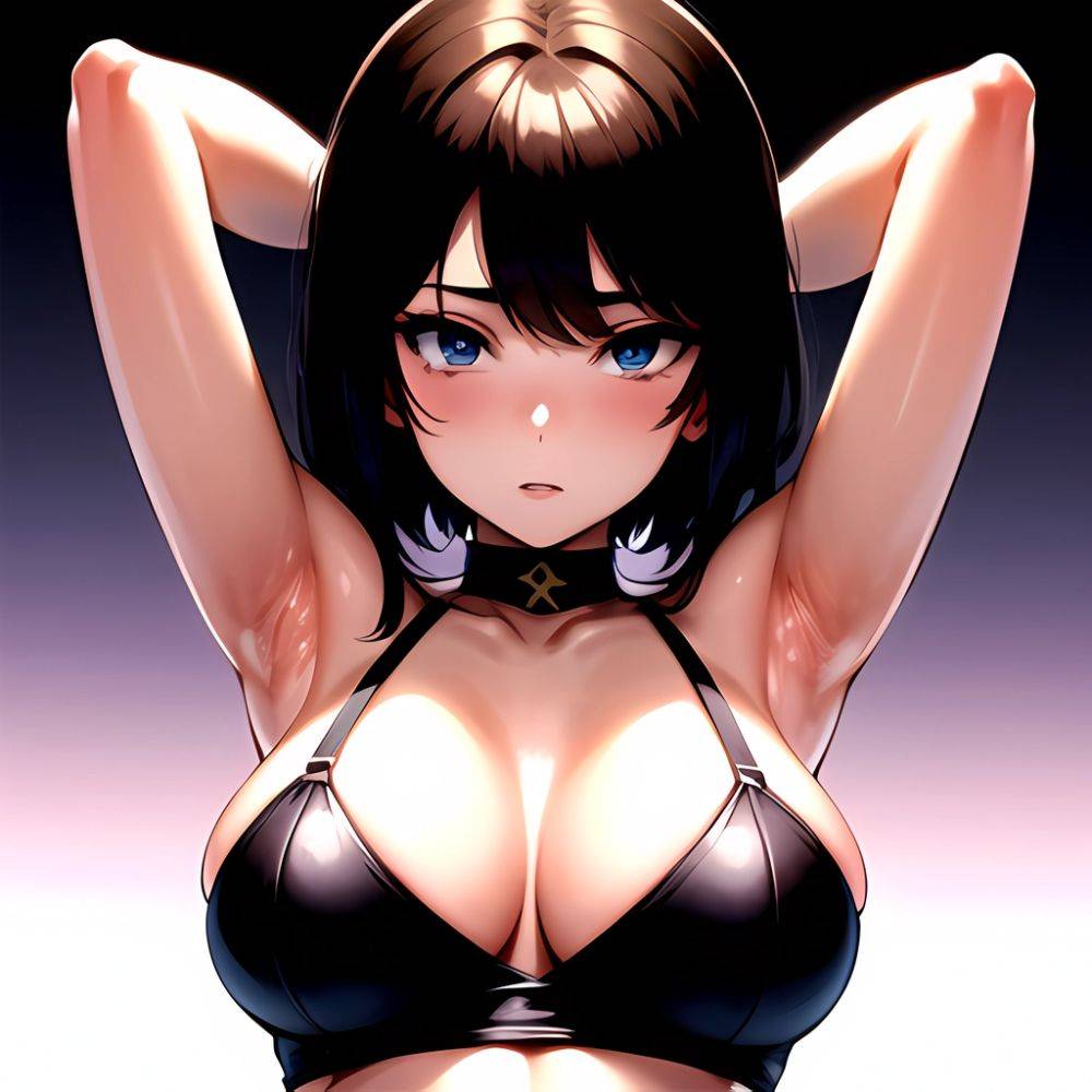 1girl Solo Big Boobs Pov Blue Eyes Armpits Arms Behind Head, 1712496116 - AIHentai - #main