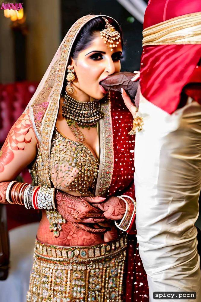 standing sania mirza zareen khan bride in public takes a huge black dick in the mouth and giving blowjob - #main