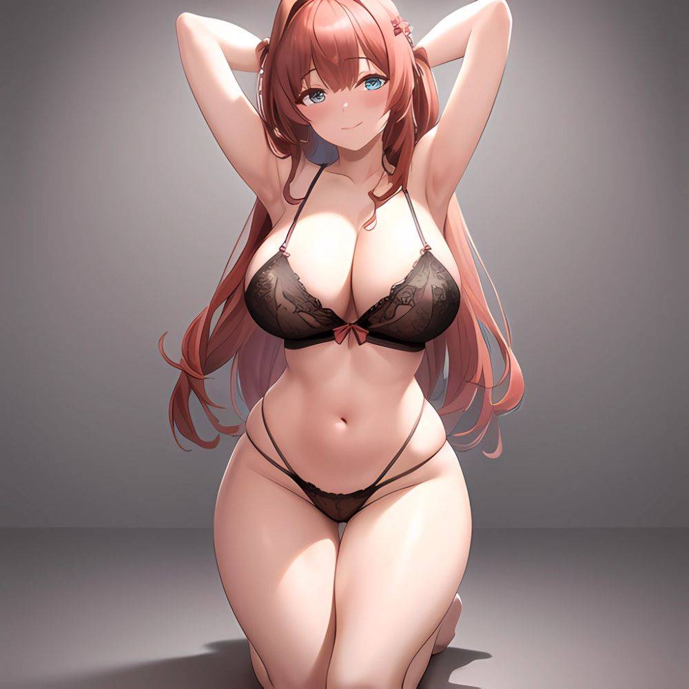 Happy Face Sexy Naughty Lingerie Big Ass Thick Thighs Absurdres Blush 1 1 Highres Detail Masterpiece Best Quality Hyper Detailed, 1883401625 - AIHentai - #main