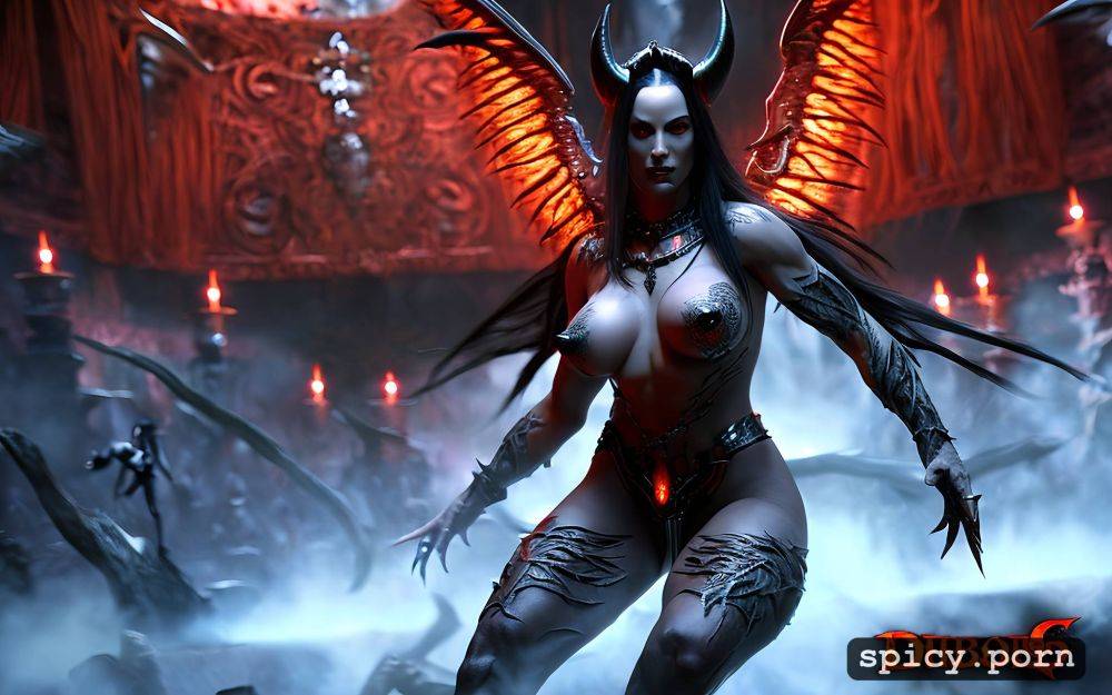 female demon, fantasy, gameplay, naked, diablo, hell, lilith - #main