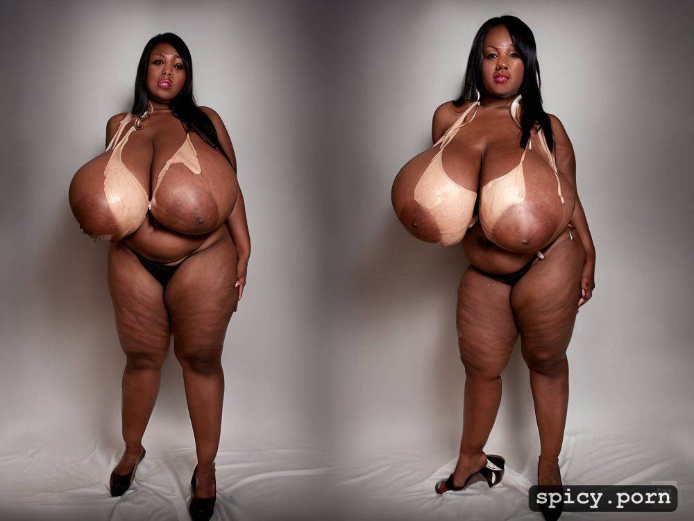 full body portrait, realistic female, big fat perfectly round huge areolas - #main