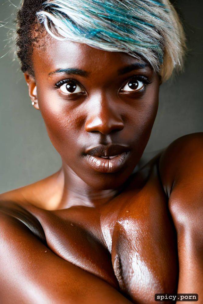 stark naked nigerian woman, athletic, facing the fourth wall - #main