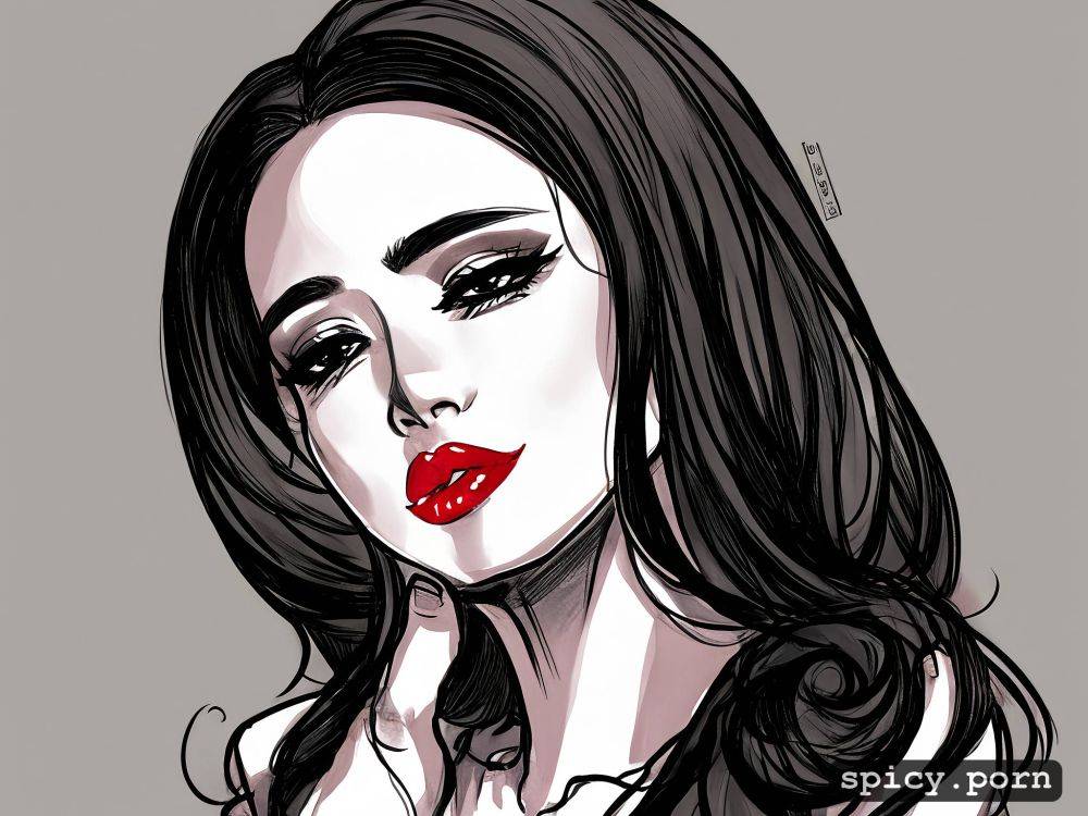 thai girl, intricate line drawings, portrait, pen and ink, trending on artstation - #main