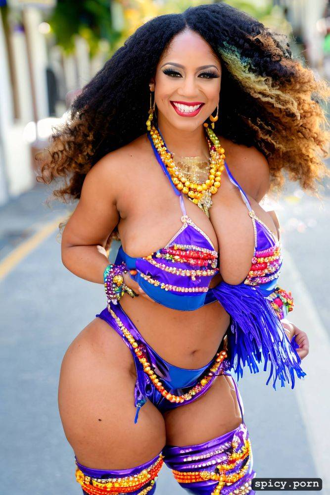 huge natural boobs, 32 yo beautiful performing mardi gras street dancer - #main