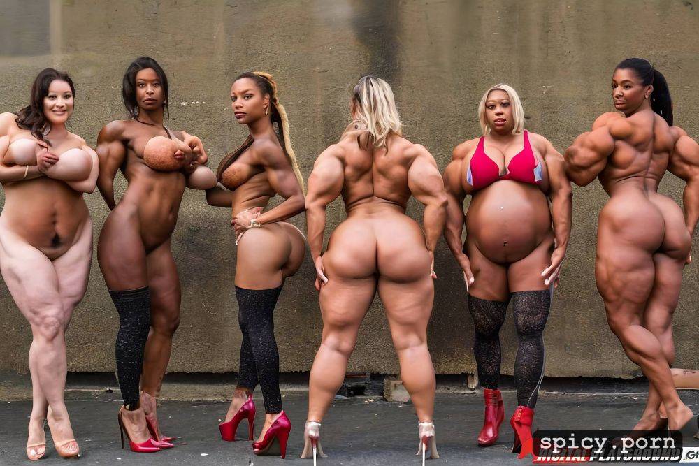 fat belly, pussy spread, ultra realistic, group of woman hug - #main