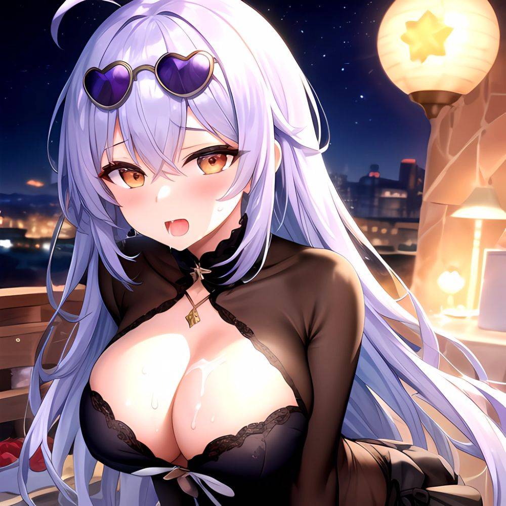 1girl Absurdres Breasts Collarbone Cum Ejaculation Eyewear On Head Hetero Highres Honkai Star Rail Honkai Series Hu Dako Kafka H, 369308475 - AIHentai - #main