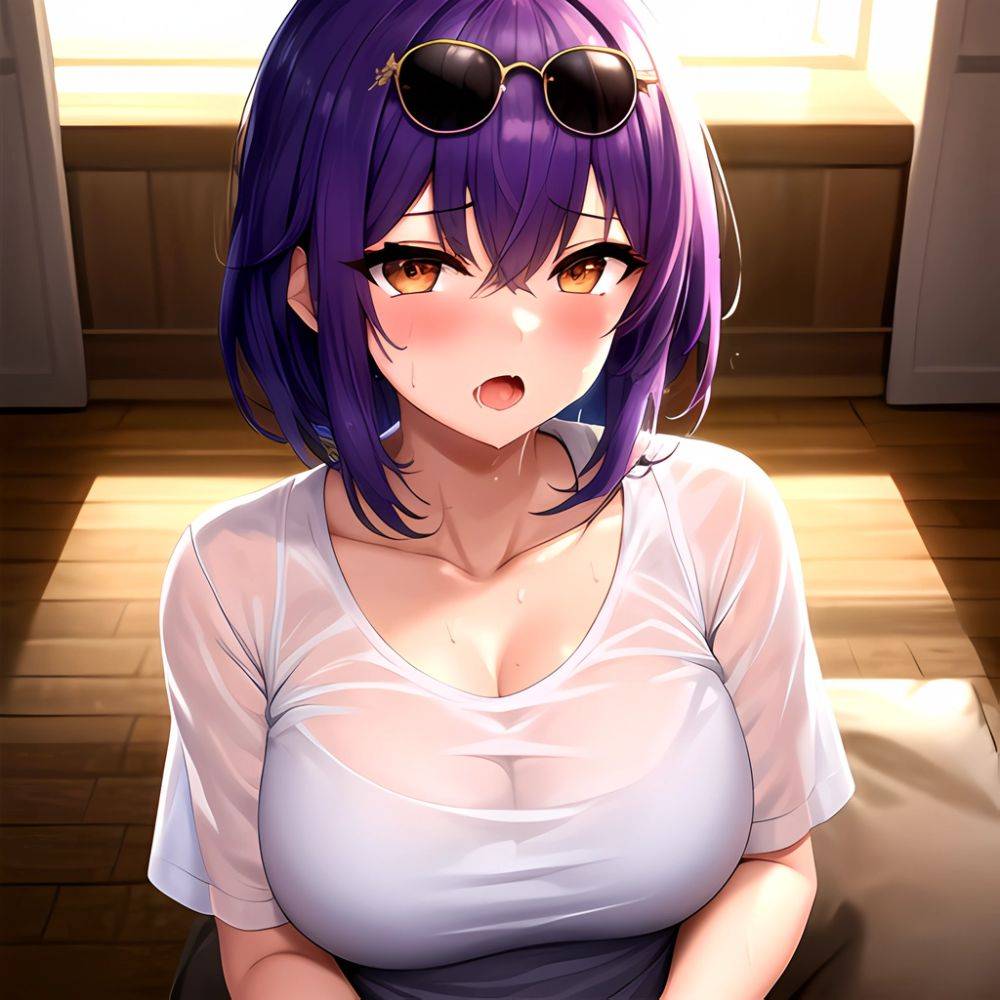 1girl Absurdres Breasts Collarbone Cum Ejaculation Eyewear On Head Hetero Highres Honkai Star Rail Honkai Series Hu Dako Kafka H, 2653883804 - AIHentai - #main