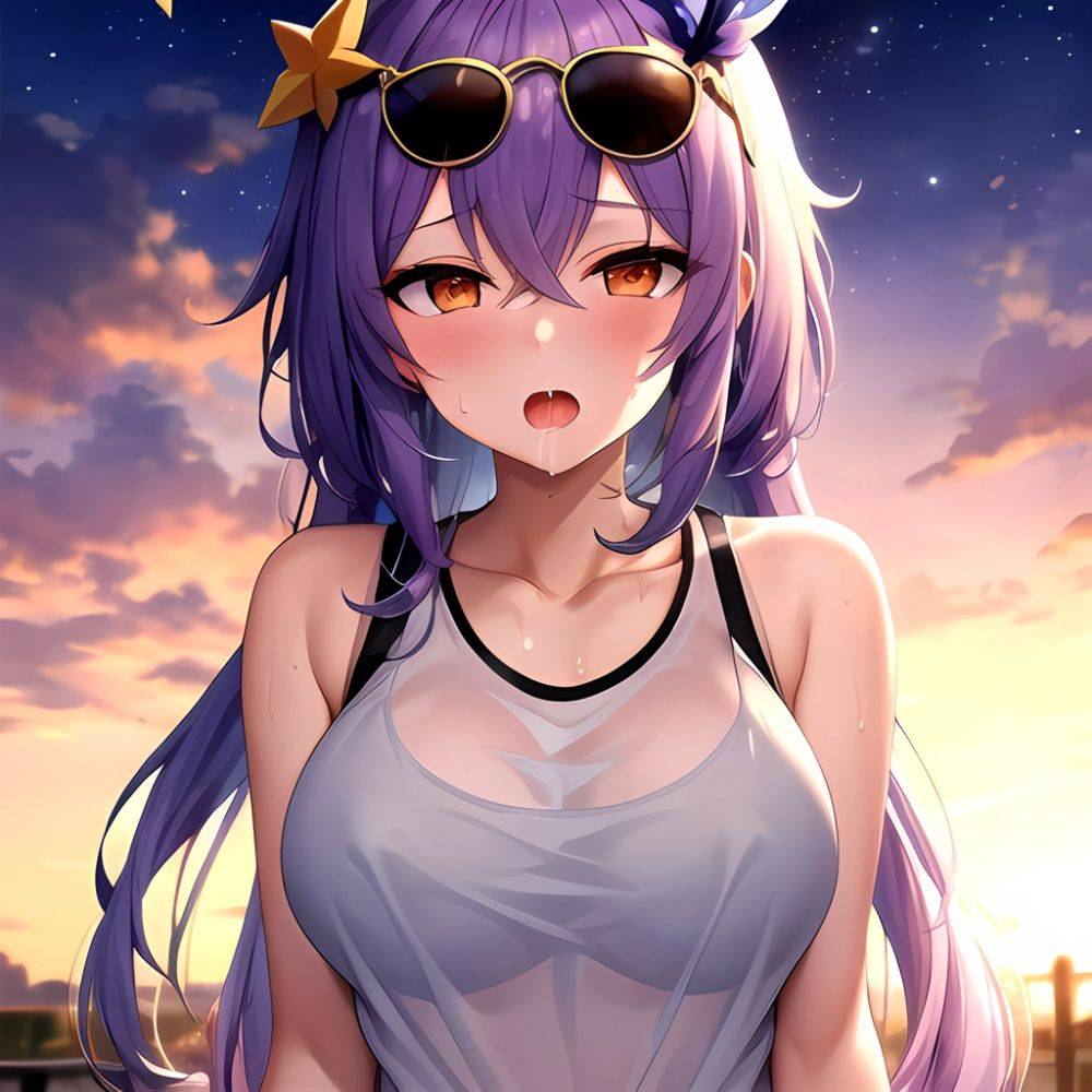 1girl Absurdres Breasts Collarbone Cum Ejaculation Eyewear On Head Hetero Highres Honkai Star Rail Honkai Series Hu Dako Kafka H, 1391363579 - AIHentai - #main