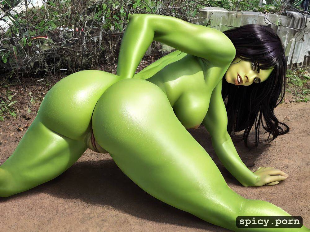 doggystyle, looking back over shoulder, hot sweat, she hulk - #main