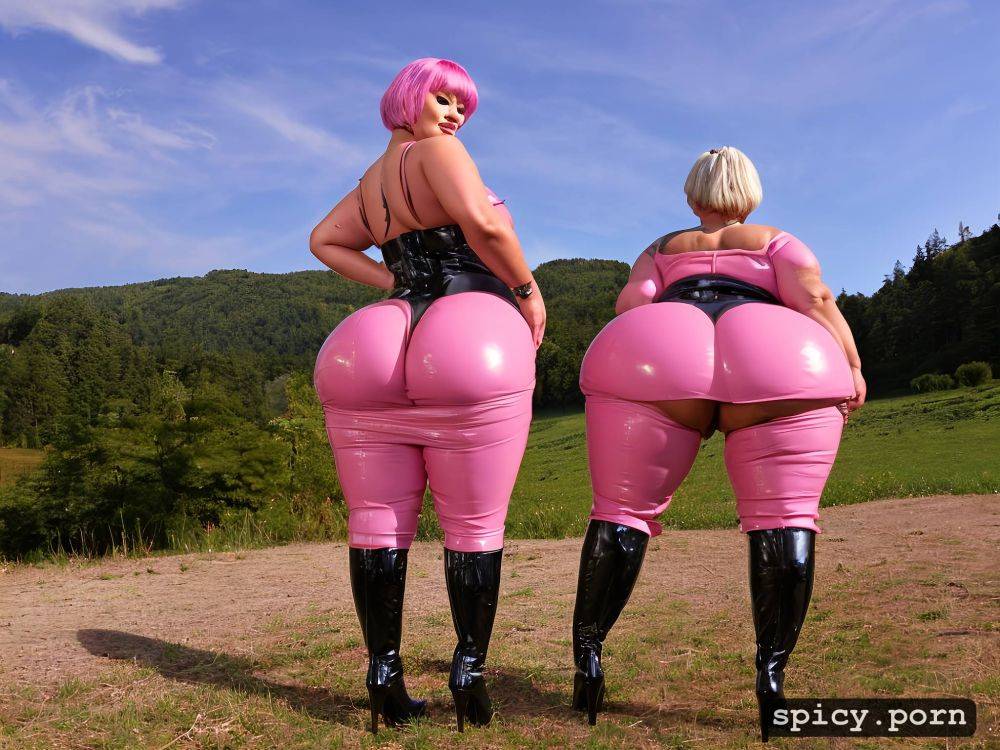 dominatrix, high quality, photo, pear ssbbw, pink latex panties - #main