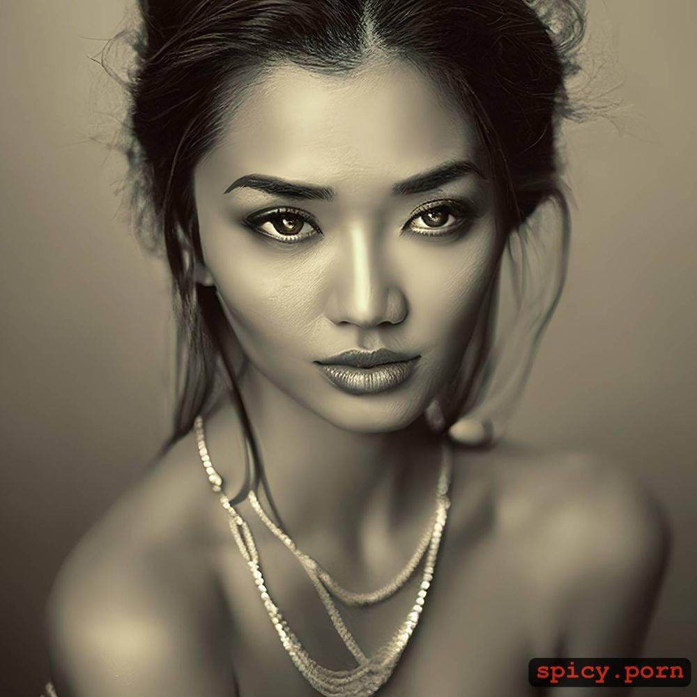 marco mazzoni, small boobs, thai girl, intricate lips, pencil drawing - #main