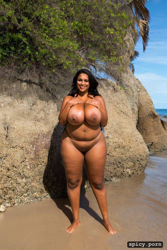 largest boobs ever, standing at a beach, 27 yo, massive natural melons - #main