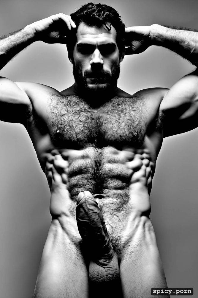 hair, hairy athletic body, completely naked male, armpits, man - #main