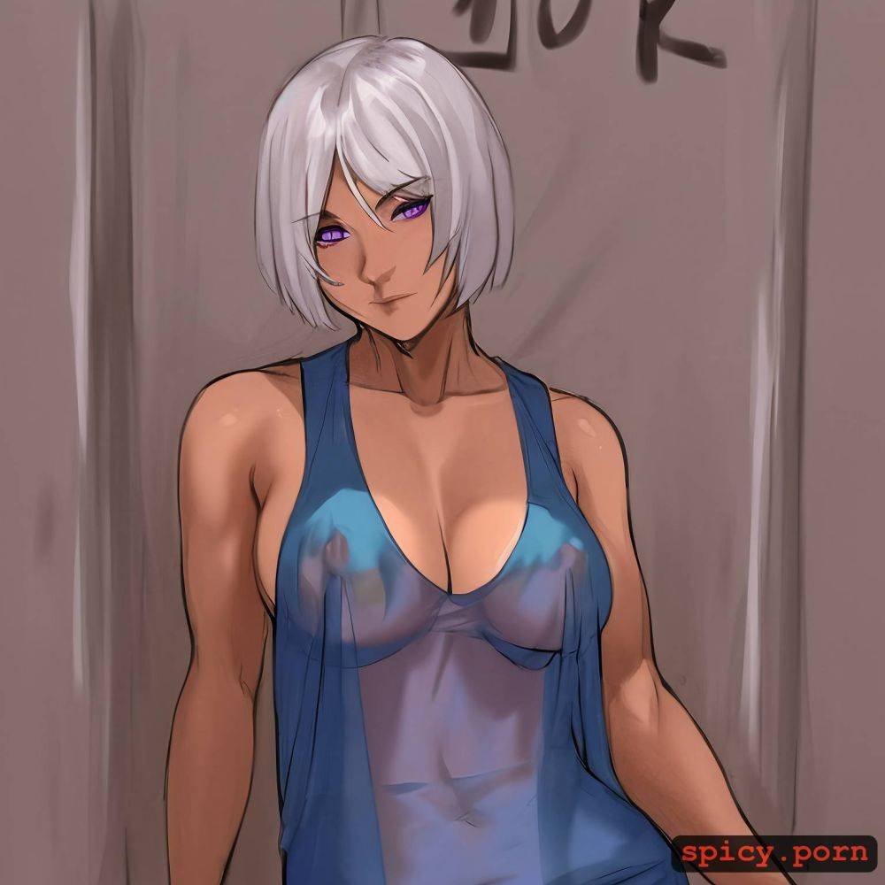 highres, white hair, hy1ac9ok2rqr, detailed, 3dt, pretty naked female - #main