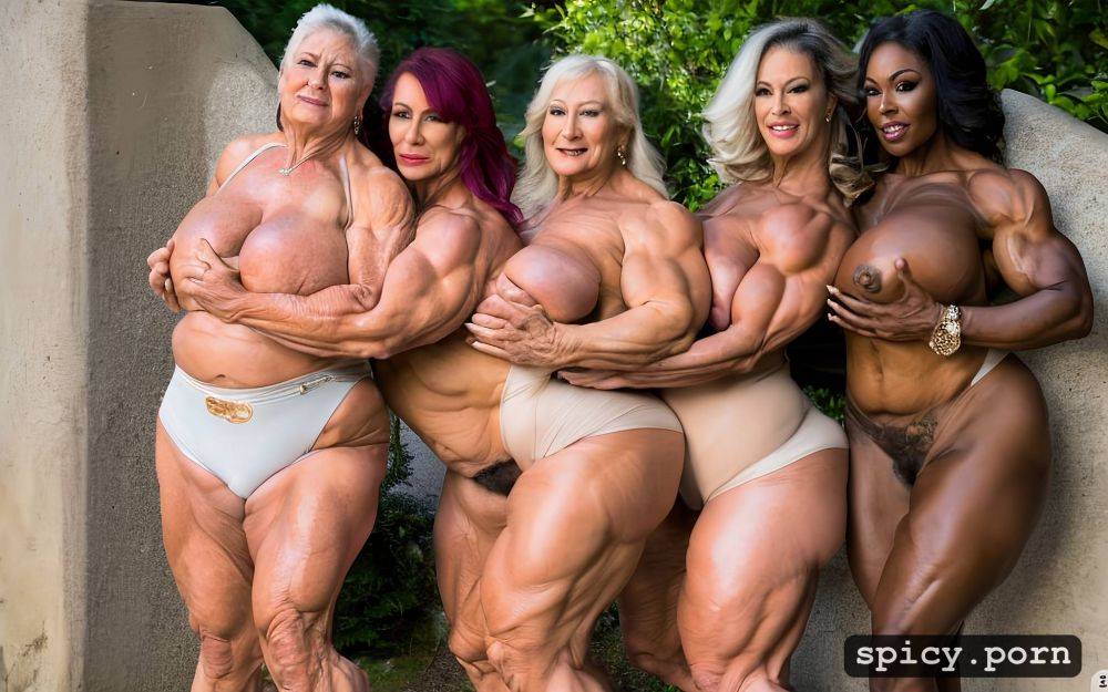 tall leg, group of woman hug, completly nude, pussy spread, hourglass figure - #main