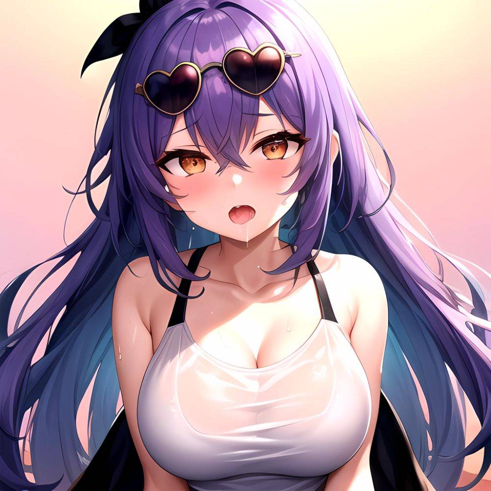 1girl Absurdres Breasts Collarbone Cum Ejaculation Eyewear On Head Hetero Highres Honkai Star Rail Honkai Series Hu Dako Kafka H, 2840421116 - AIHentai - #main