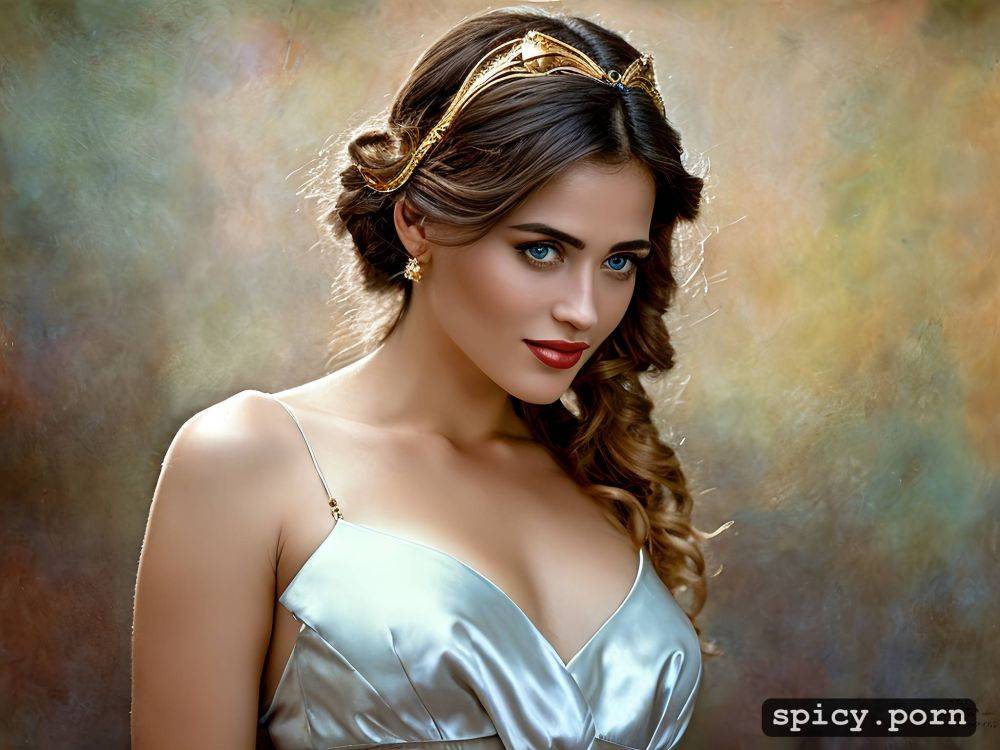 sharp focus, nude, a latin woman with a detailed face posing as roman empress 2 5 - #main