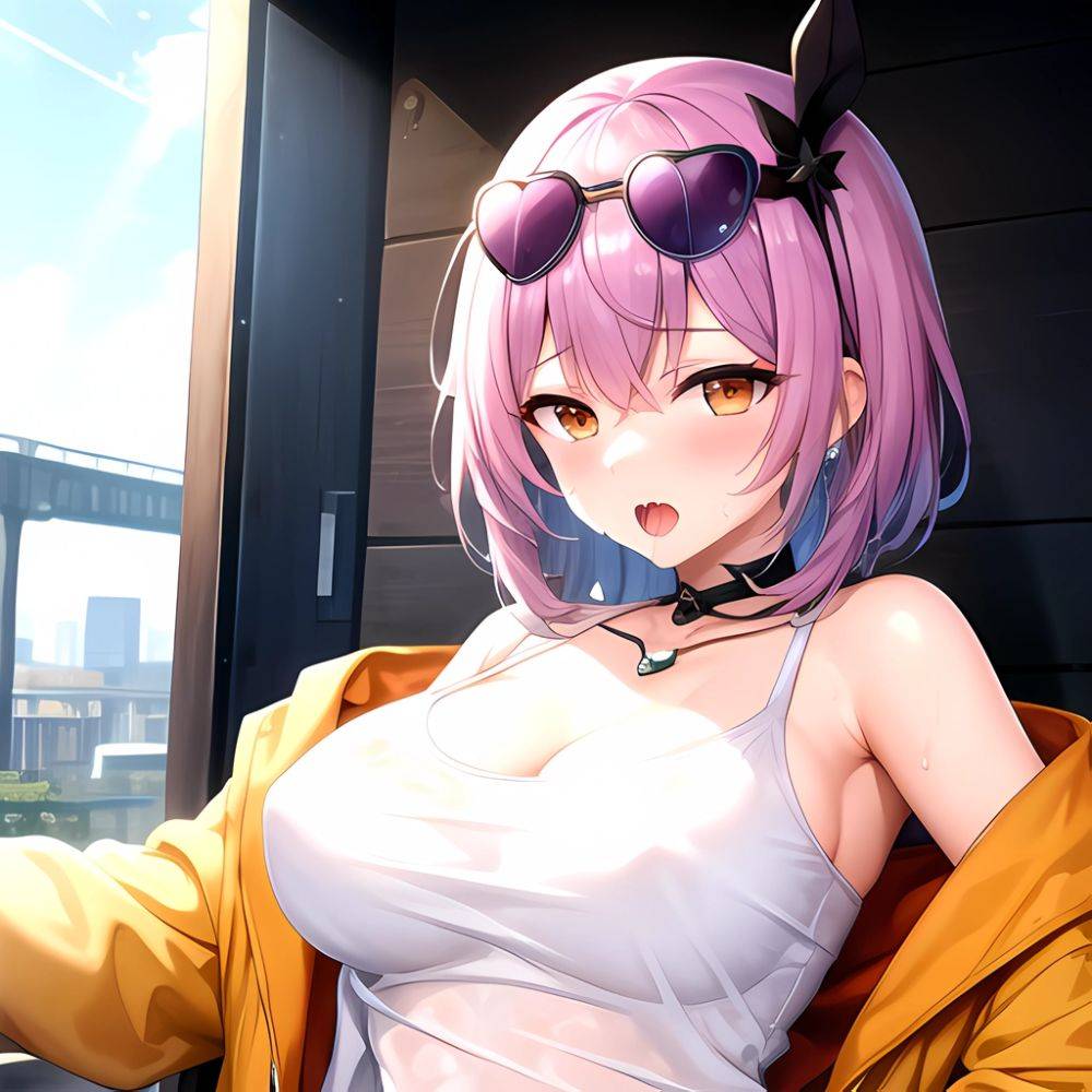 1girl Absurdres Breasts Collarbone Cum Ejaculation Eyewear On Head Hetero Highres Honkai Star Rail Honkai Series Hu Dako Kafka H, 3573529230 - AIHentai - #main