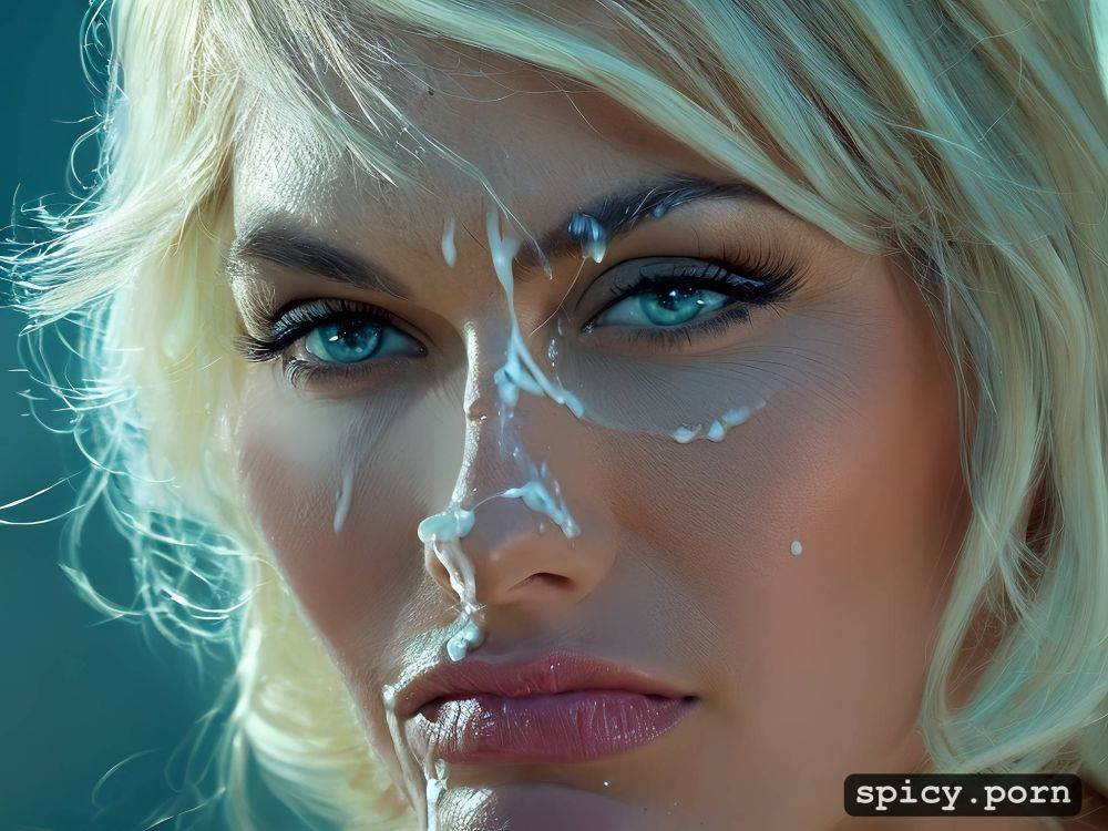 cum on nose, portrait, massive cum on face, megyn kelly, bukkake - #main