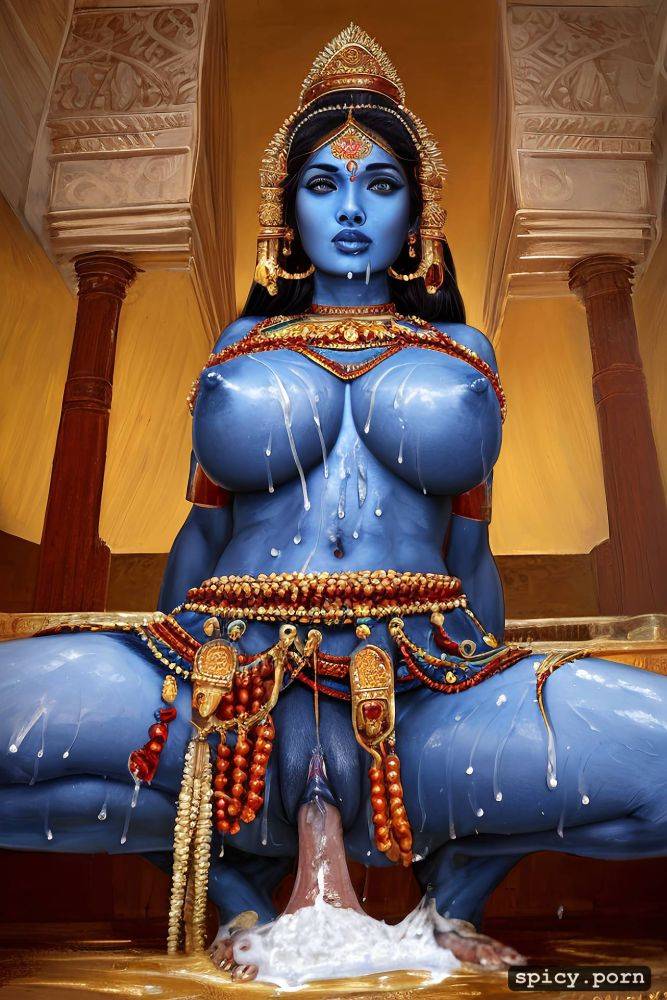 fucking on all fours, huge tits, hindu female god, wearing traditional hindu clothes - #main