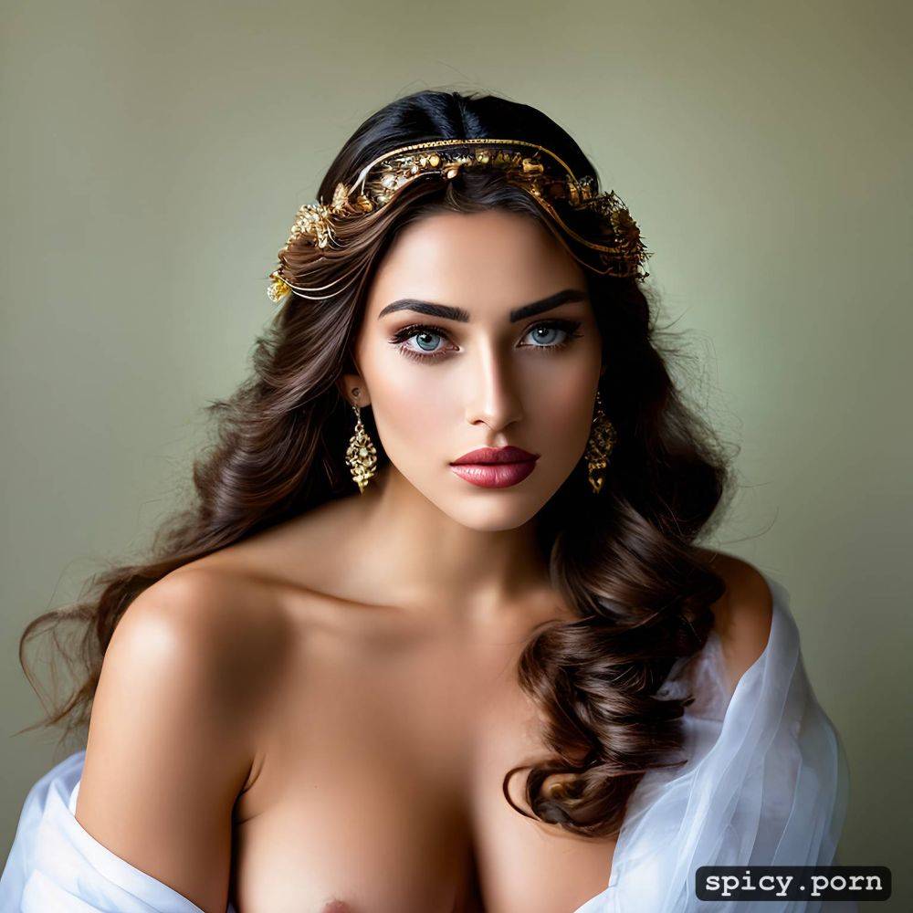 sharp focus, nude, a latin woman with a detailed face posing as roman empress 2 5 - #main