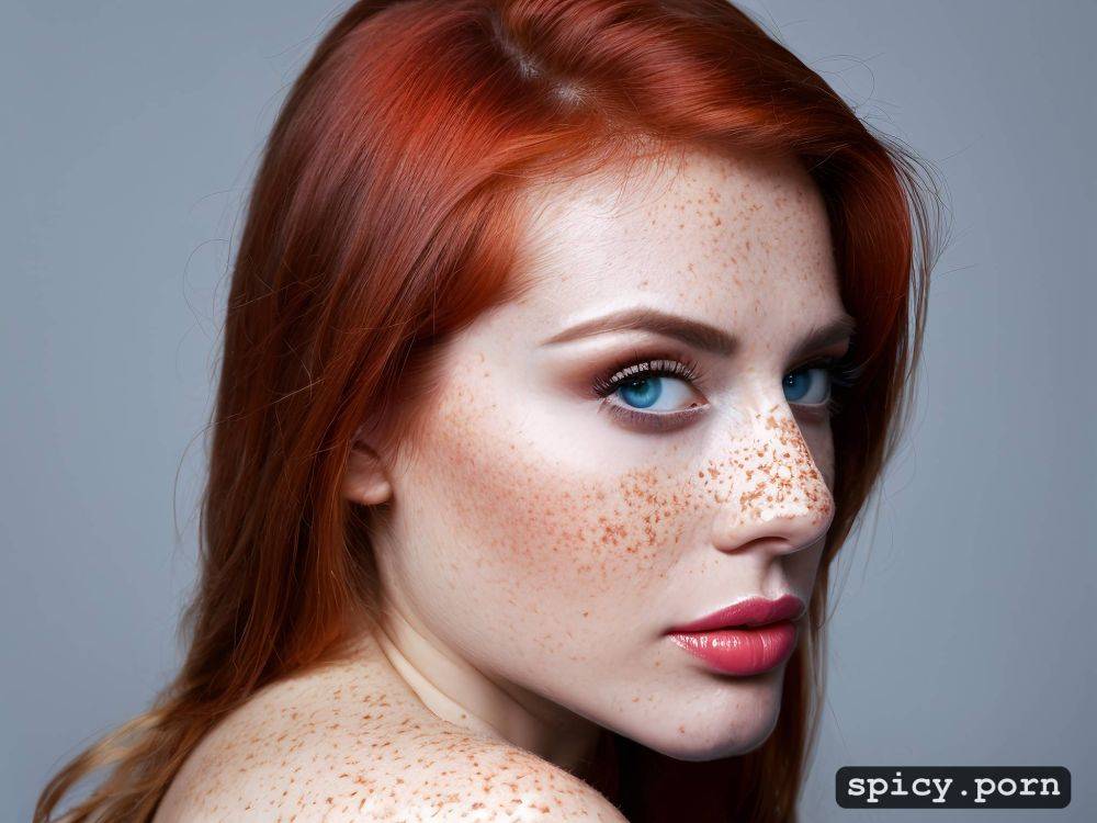 18 years old, beautiful face, white woman, freckles, red hair - #main