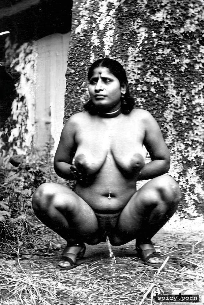 indian woman, big boobs pissing squat - #main