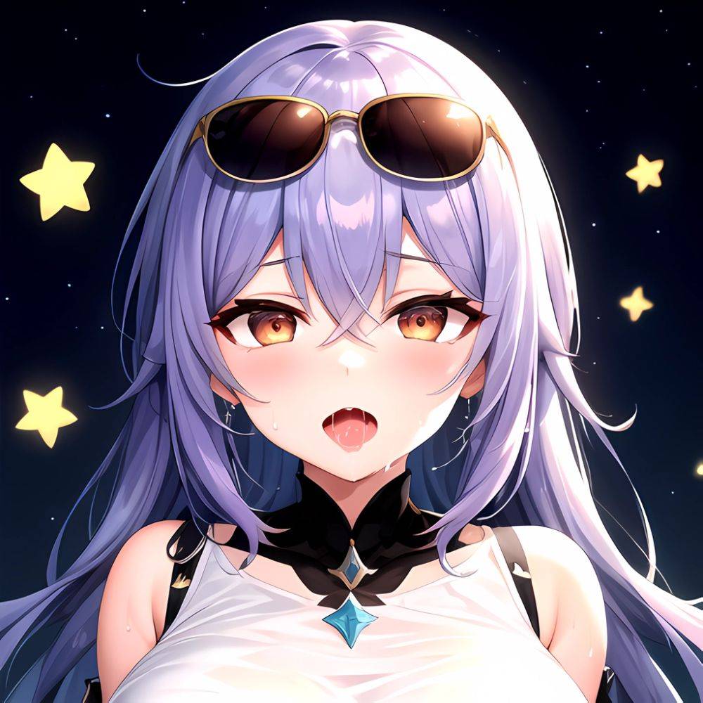 1girl Absurdres Breasts Collarbone Cum Ejaculation Eyewear On Head Hetero Highres Honkai Star Rail Honkai Series Hu Dako Kafka H, 3437726227 - AIHentai - #main