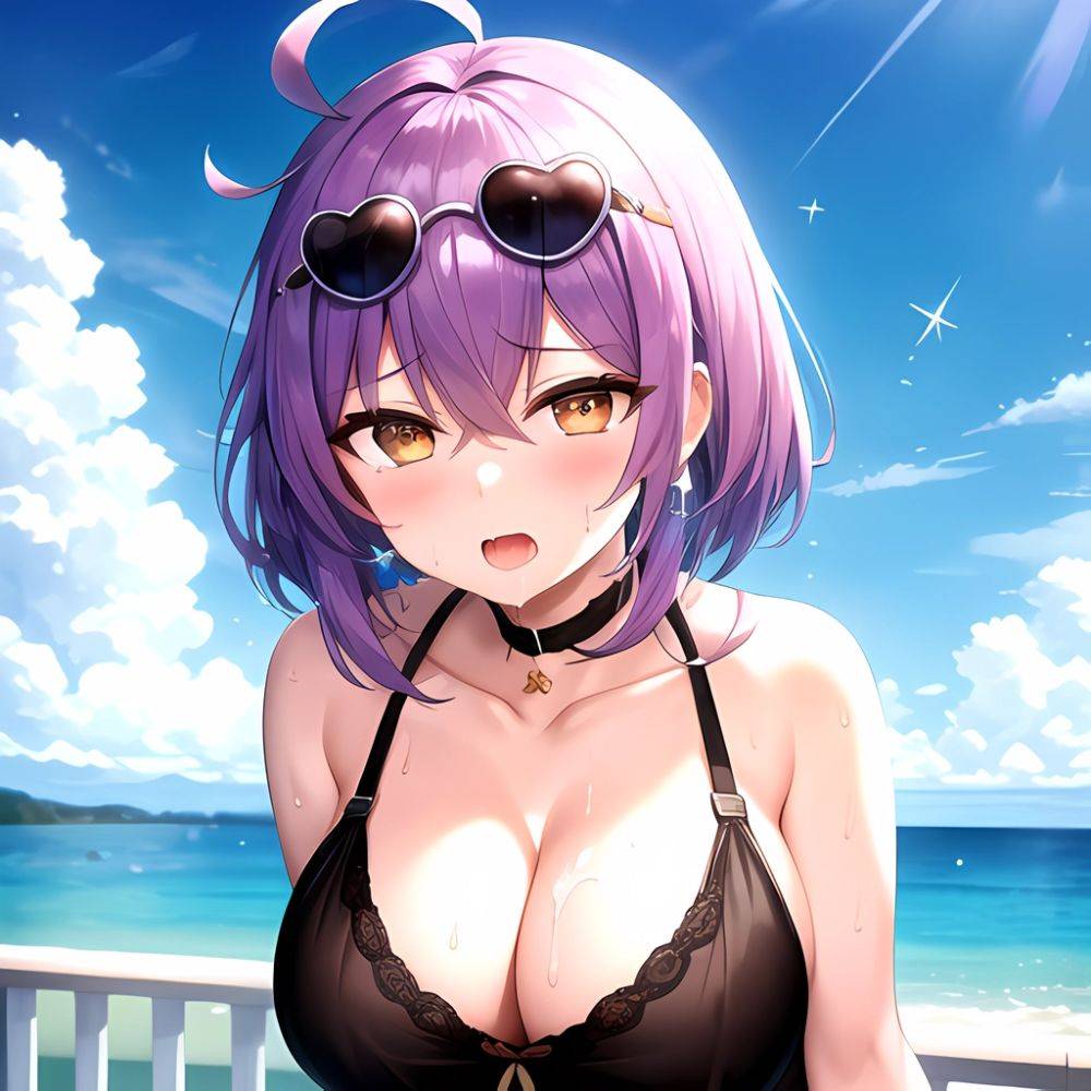1girl Absurdres Breasts Collarbone Cum Ejaculation Eyewear On Head Hetero Highres Honkai Star Rail Honkai Series Hu Dako Kafka H, 3253116732 - AIHentai - #main