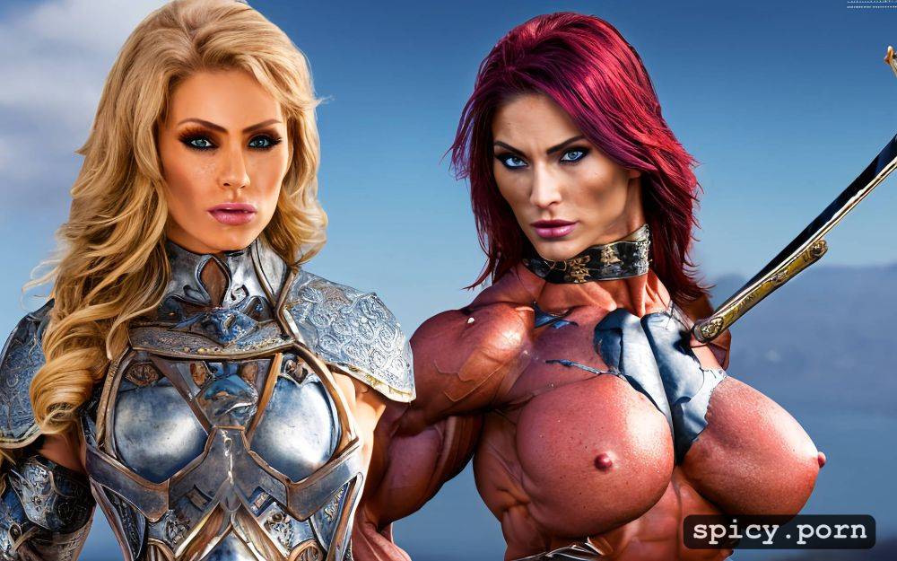 sword, peril, amazone, ultra detailed, tiny armor, female strenght - #main
