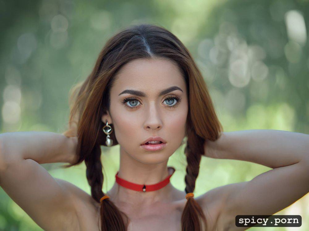 very long arab nose, sexy, woods blurred background, very big persian eyes - #main