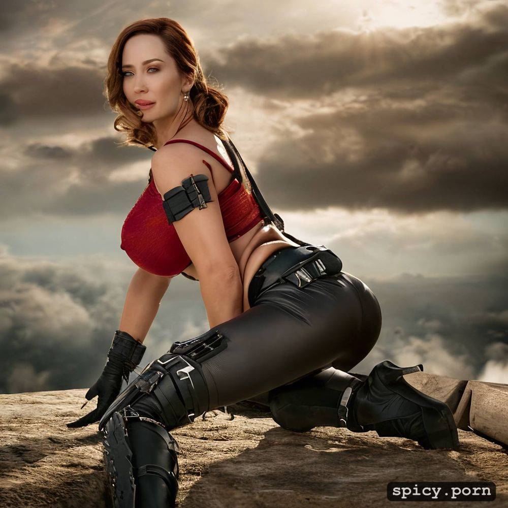 8k, emily blunt from the movie edge of tomorrow, emily blunt has saggy breasts - #main