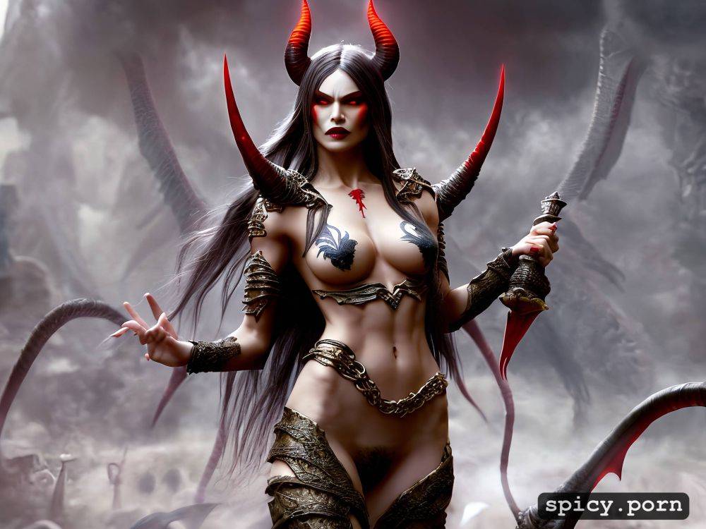 female demon, fantasy, gameplay, naked, diablo, hell, lilith - #main