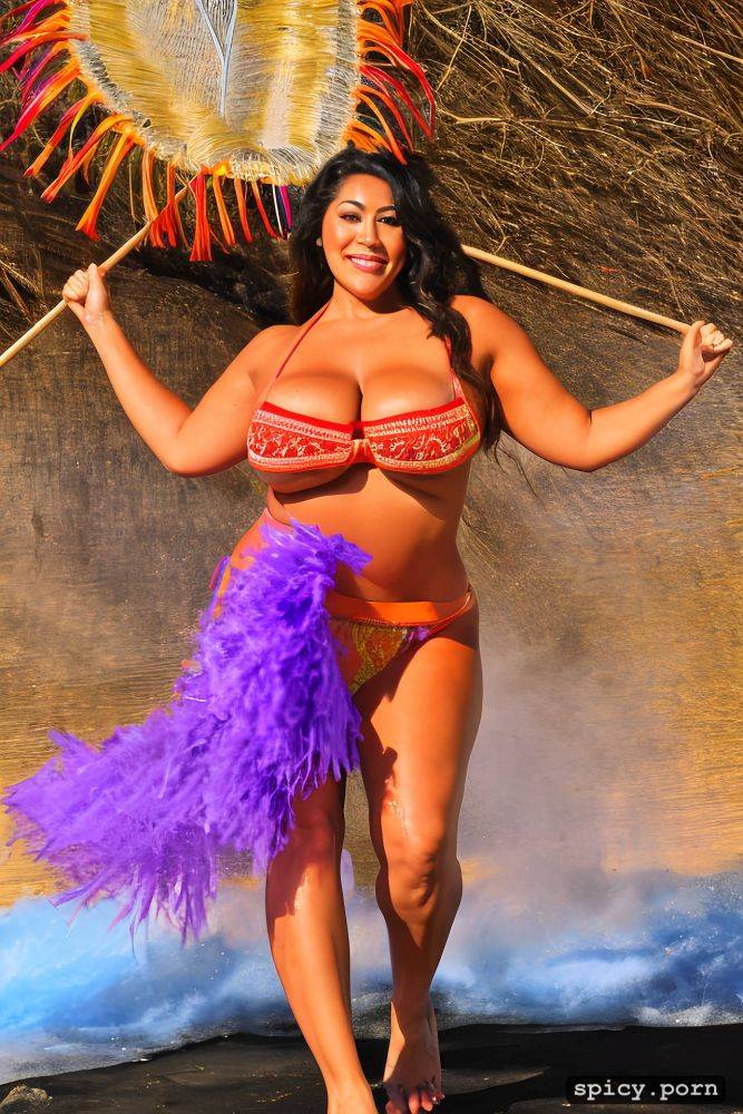 giant hanging boobs, performing on stage, color portrait, curvy body - #main