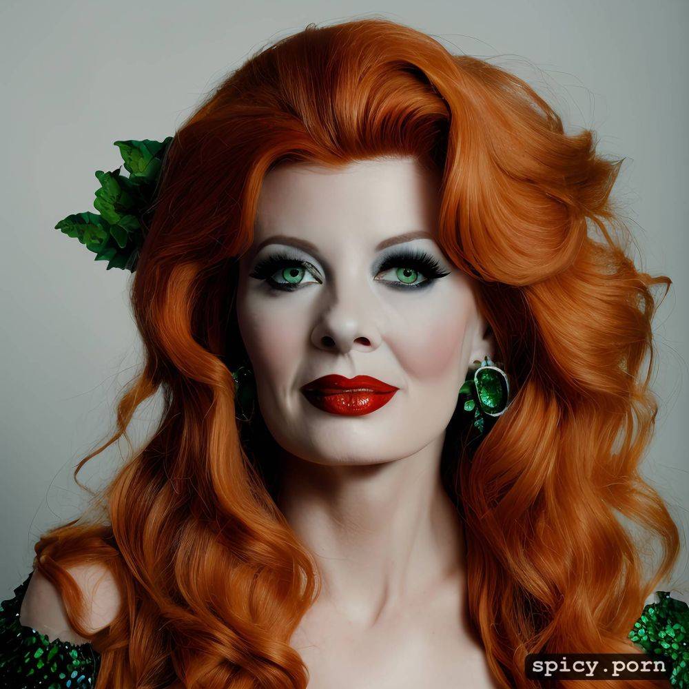 masterpiece, erect nipples, dramatic, lucille ball as poison ivy gorgeous symmetrical face - #main