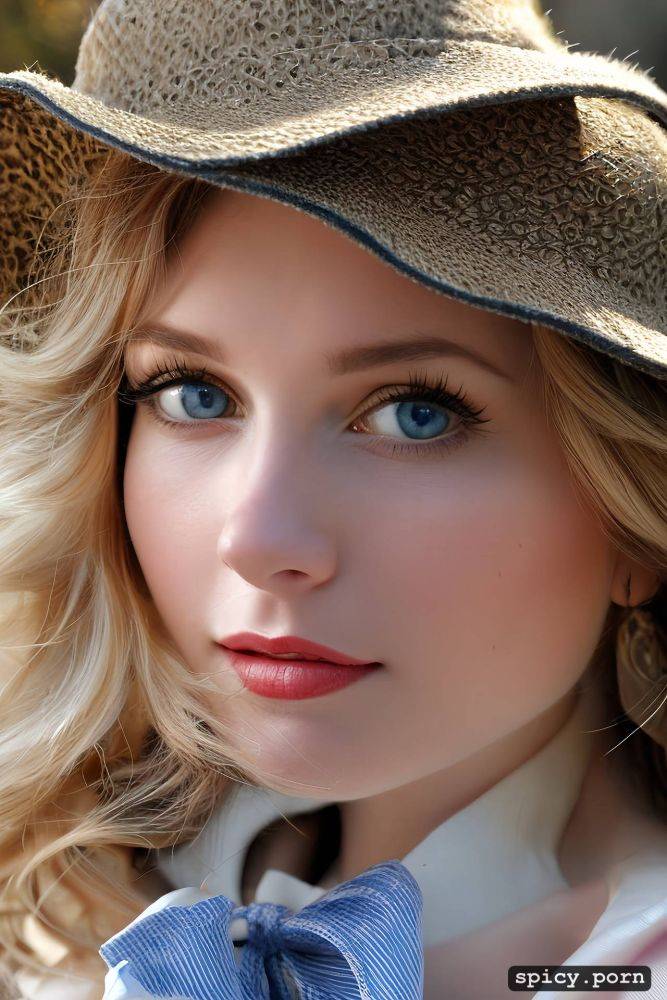 giving her a youthful and innocent charm grace has a head full of beautiful blonde curls that frame her face - #main
