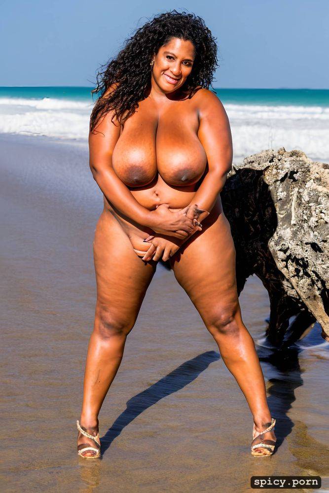 largest boobs ever, standing at a beach, 43 yo, massive natural melons - #main