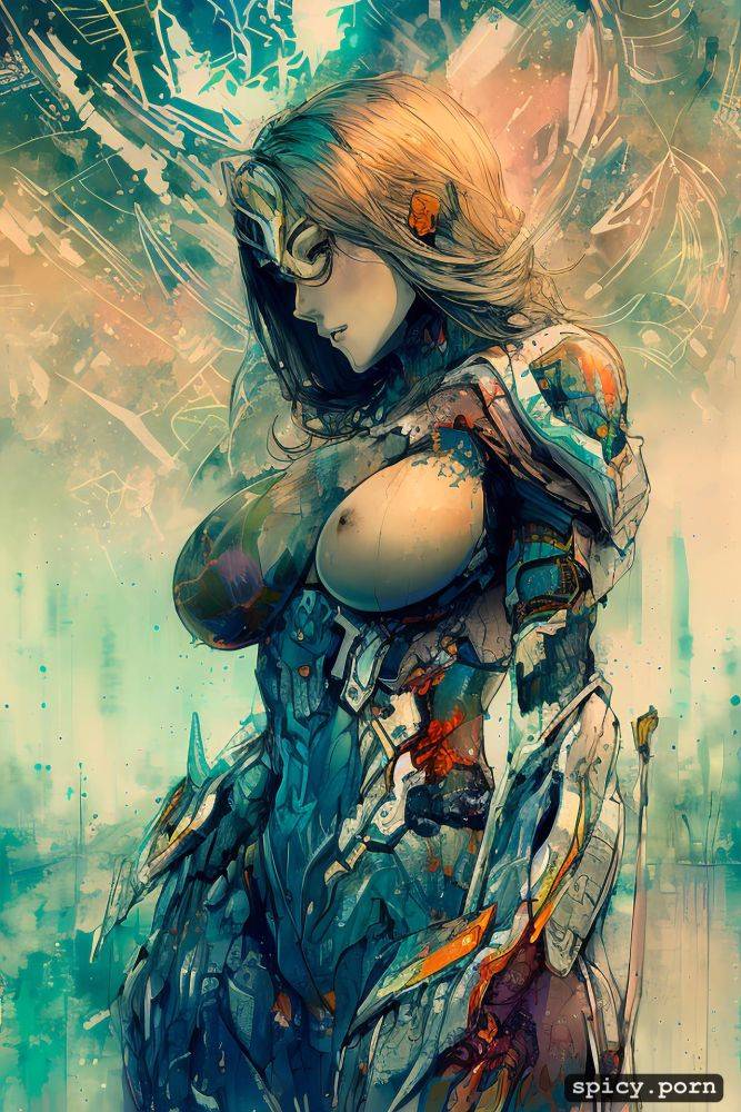 strong warrior robot, comprehensive cinematic, highly detailed - #main