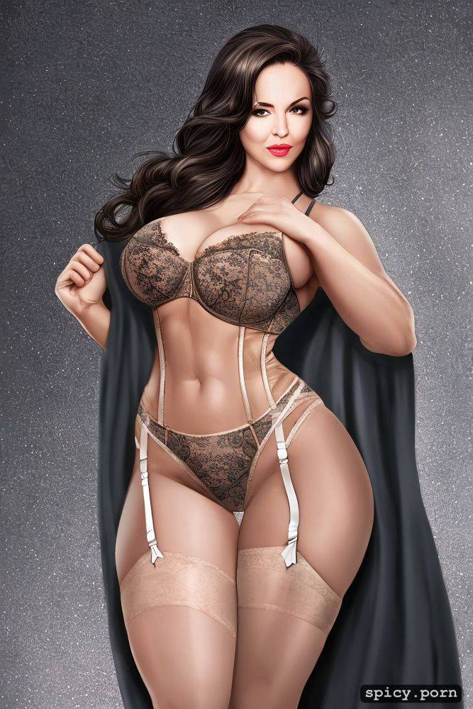 huge natural saggy tits, bottomless, 57 year milf beige color girdle - #main