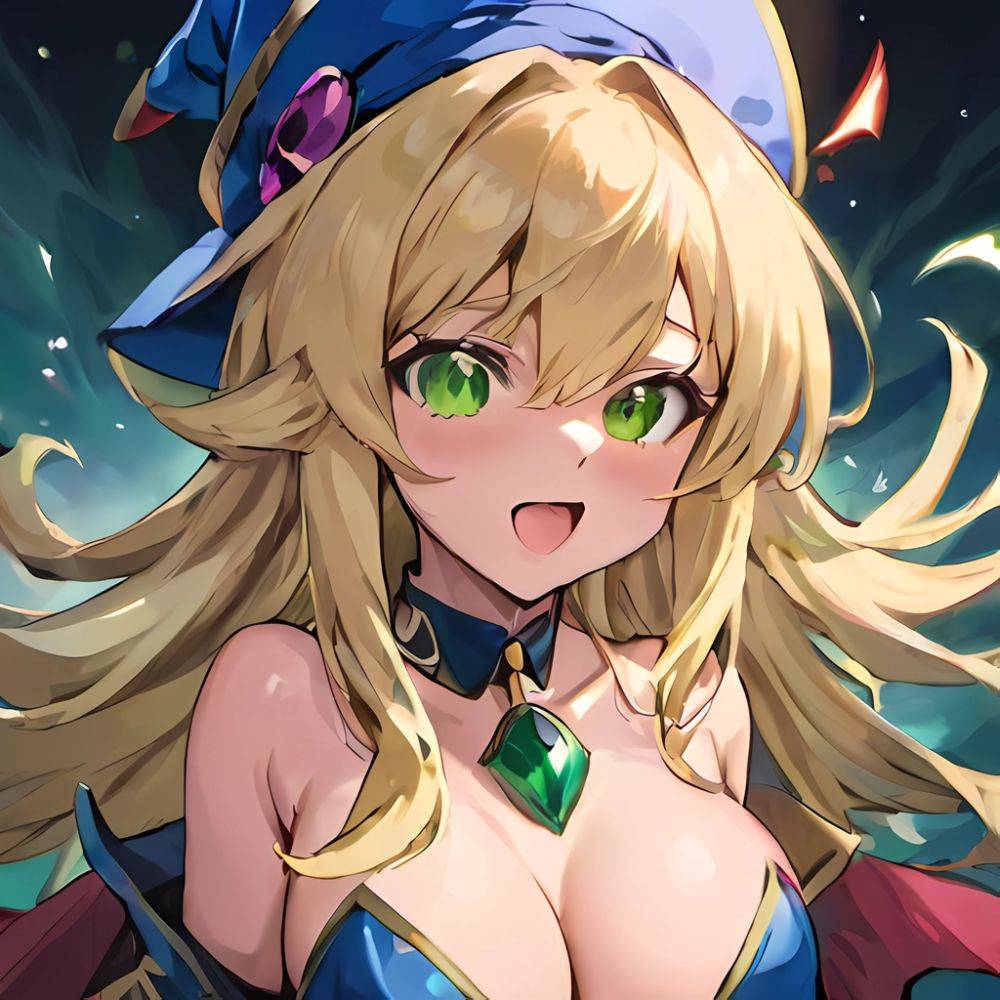 1boy 1girl D Absurdres Bare Shoulders Blonde Hair Blue Headwear Blush Blush Stickers Breasts Breasts Squeezed Together Censored, 29370000 - AIHentai - #main
