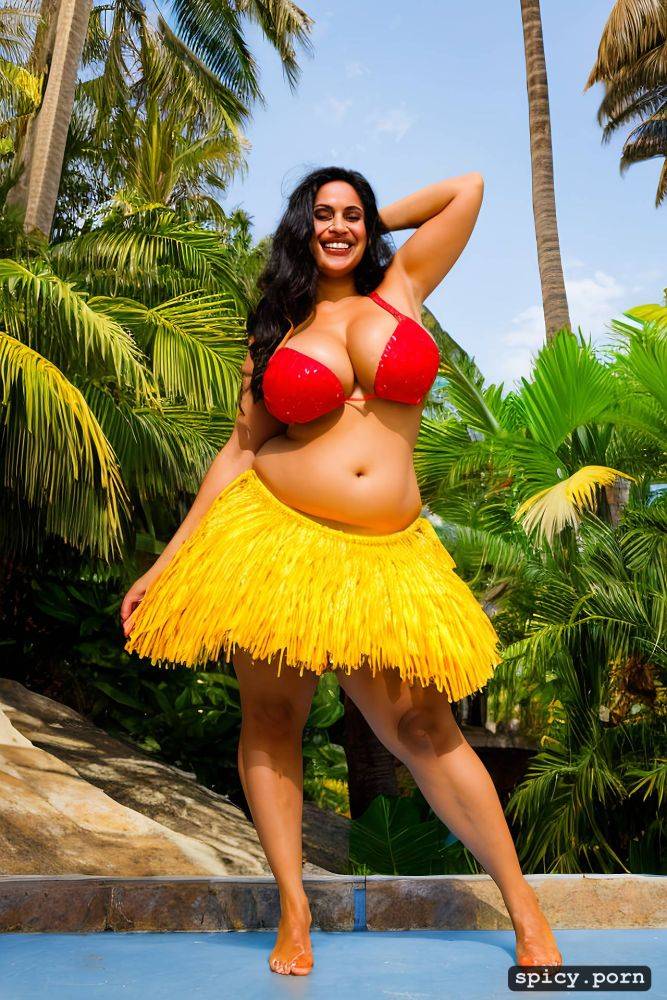 giant hanging boobs, performing on stage, color portrait, curvy body - #main