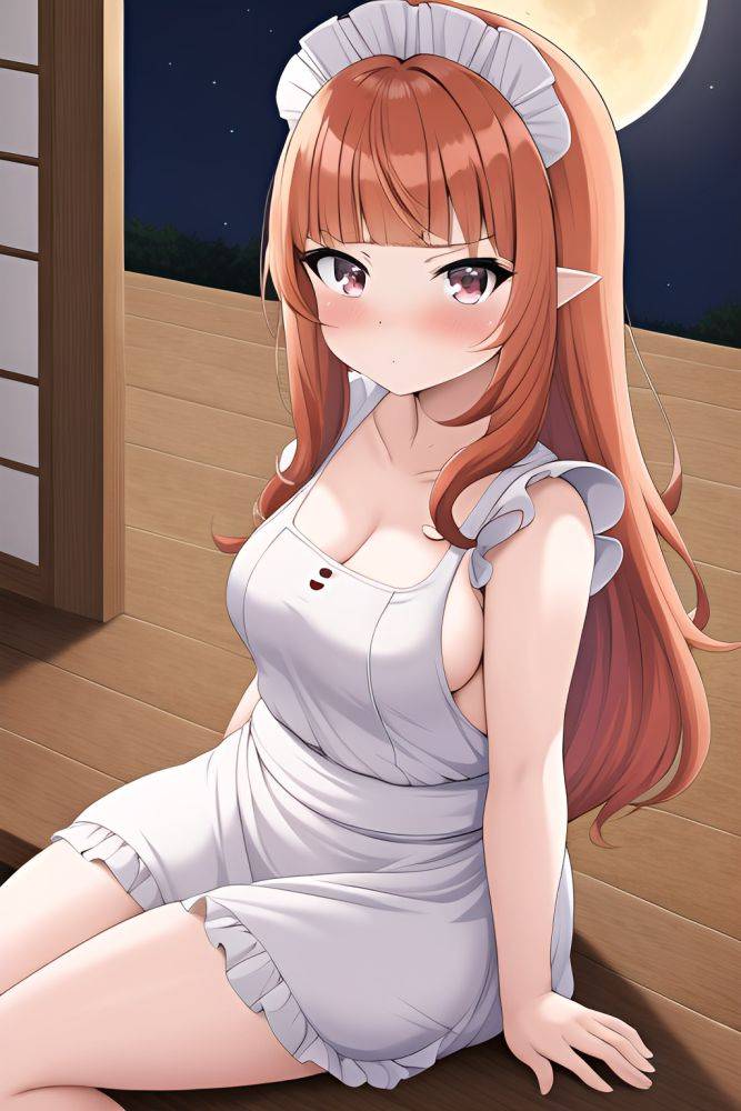 Anime Chubby Small Tits 50s Age Serious Face Ginger Straight Hair Style Light Skin Warm Anime Moon Close Up View Plank Maid 3662220260881434462 - AI Hentai - #main