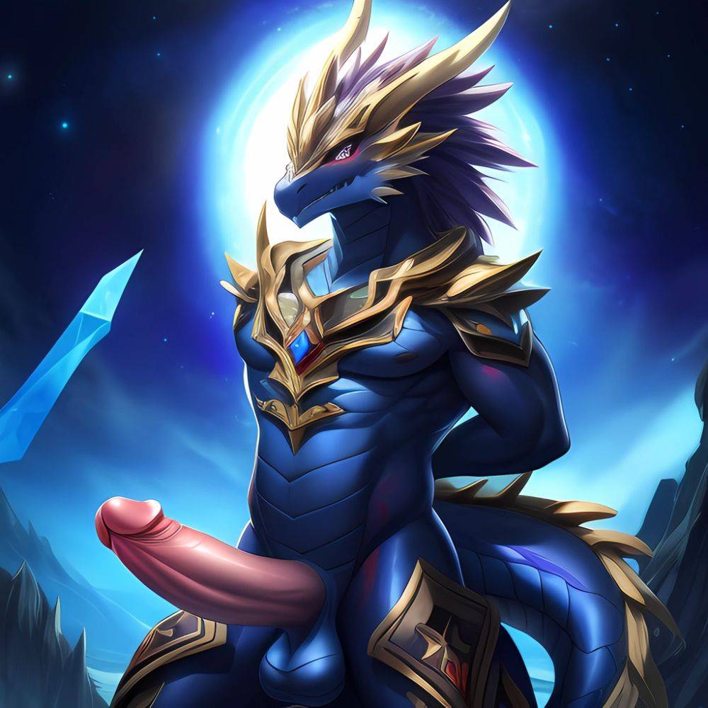 Furry Perfect Anatomy Anatomically Correct Bright Eyes Male Solo Focus Celestial Being Dragon Scales Crystal 0 6 Mineral Fauna 0, 1219035290 - AI Hentai - #main