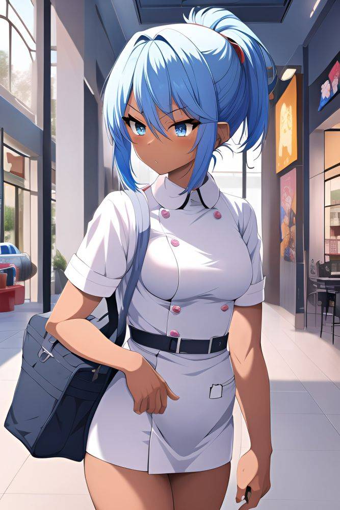 Anime Muscular Small Tits 60s Age Shocked Face Blue Hair Pixie Hair Style Dark Skin Illustration Mall Side View Cumshot Nurse 3663808970960348547 - AI Hentai - #main