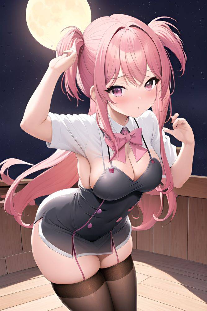Anime Busty Small Tits 30s Age Shocked Face Pink Hair Bangs Hair Style Light Skin Crisp Anime Moon Side View Massage Stockings 3663897876072489187 - AI Hentai - #main