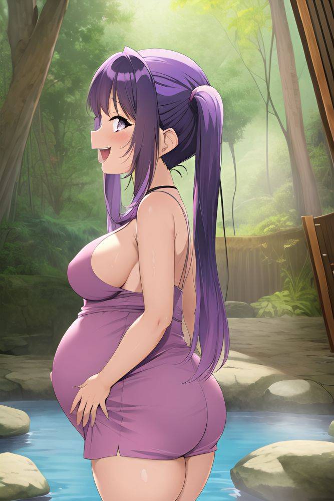 Anime Pregnant Small Tits 60s Age Laughing Face Purple Hair Pigtails Hair Style Dark Skin Vintage Jungle Back View Bathing Nurse 3663936530391078322 - AI Hentai - #main